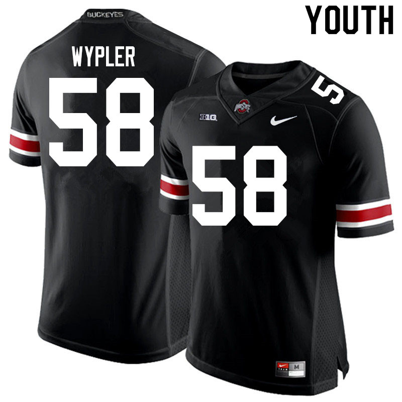 Youth #58 Luke Wypler Ohio State Buckeyes College Football Jerseys Sale-Black